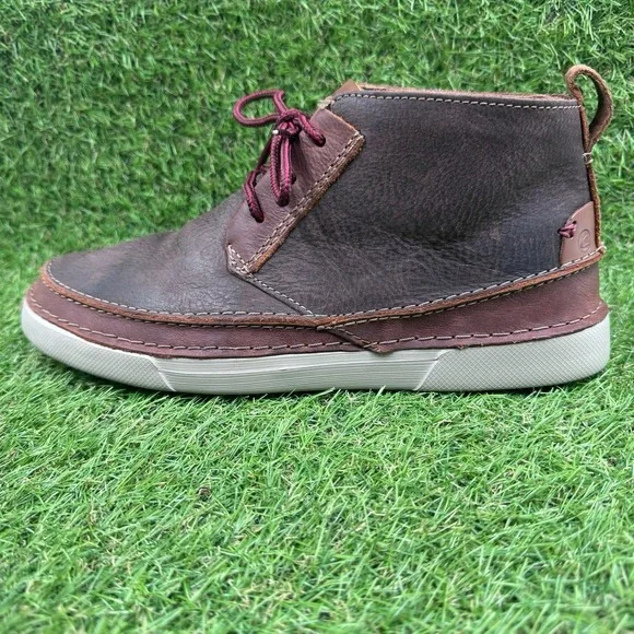 Clarks Gereld Mens Size 9 Brown Leather Lace Up Comfort Ankle Chukka Boots Amazon.com | Clarks Men main image 3